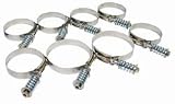 Intercooler Hose/Clamp Kit Withstands Over 100 psi Stainless Steel T-Bar Clamps