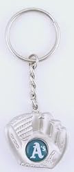 Oakland Athletics Glove Keychain