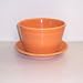 Fiesta Tangerine 859 Flower Pot with Saucer