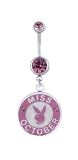 Miss October Bunny Belly Ring