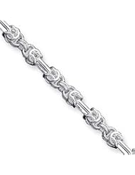 Sterling Silver 7.5inch Fancy Link Bracelet QH182-7.5"