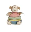 Miyim Simply Organic 3 Ring Monkey Stacker Plush Toy, 0-3 Months
