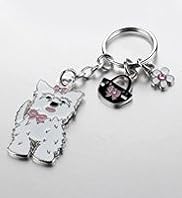 Diamanté Dog Keyring