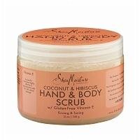 SheaMoisture Coconut & Hibiscus Hand & Body Scrub, 12 Ounces