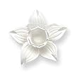 Sterling Silver Daffodil Pendant