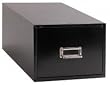Buddy Products 1 Drawer 5 x 8 Inch Card File, Steel, 16 x 7.125 x 9.5 Inches, Black (1358-4)