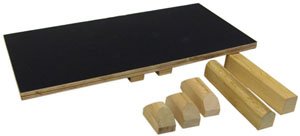 Balance Board with 5 Fulcrums, Size: 24“ x 12“; Colour: wood