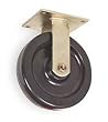 Industrial Grade 1NVK9 Rigid Caster, 5 In, 1000 Lb, Phenolic