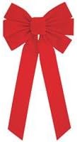 Holiday Trim 10x22 7-Loop Red Bow 7964DOZ Pack of 12