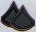 Private First Class SUBDUED Style Iron-On Militart Patch (SET OF 2)