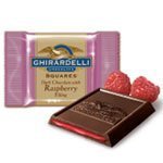 Ghirardelli Dark Chocolate with Raspberry Filling Squares, 5.32 oz Bag by Ghirardelli