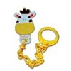 DUMMY SOOTHER COMFORTER CLIP & CHAIN - ORANGE GIRAFFE - IDEAL FOR BABY AND PERFECT GIFT AT BABY SHOWER, CHRISTENING, FAMILY DAY