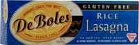 DeBoles Rice Lasagna Gluten Free -- 8 oz