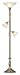 Antique Brass Onyx Accent Torchiere Floor Lamp