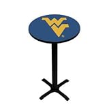 West Virginia Mountaineers Double Rung Swivel Bar Stool