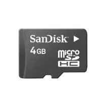 Sandisk 4GB MicroSDHC  Memory Card with SD Adapter (BULK Packaging)