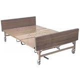 Drive Medical Full Electric Bariatric Bed Package ( contains Bariatric Bed, 48 Inch Bariatric Foam Mattress and 1 Pair T Style Half Rails.)
