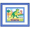 Dinosaurland Blue Personalized Print