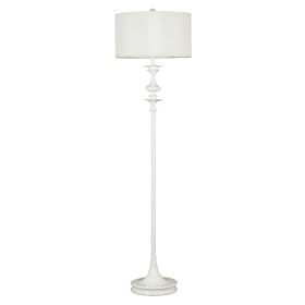 Kenroy Home 21034WH Claiborne Floor Lamp, Gloss White by Kenroy Home