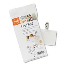 Gbc Heatseal Id Badge Prepunched Laminating Pouches, 2-9/16 X 3-3/4, 5 Mil, 25/Pk (GBC3202011)