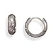 CleverSilvers Rhodium Plated 5 Round Cz Hinged CleverSilvers Rhodium Plated 5 Round Cz Hinged