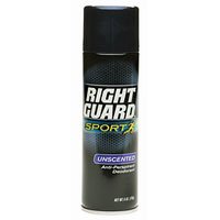 Right Guard Sport Antiperspirant And Deodorant Aerosol, Unscented, 6 oz.