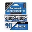 Panasonic RT-904MC 90-Minute Microcassettes 4-Pack
