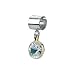 Kera Sterling Silver 14K Gold April Birthstone Bead