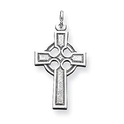 Sterling Silver Celtic & Iona Cross with 20 Inch Sterling Silver Chain