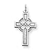Sterling Silver Celtic & Iona Cross with 20 Inch Sterling Silver Chain