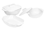 Review Corelle 1075370 / Corelle Coordinates 5 Piece Casserole Set, Pure White