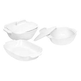 Corelle Coordinates 5 Piece Casserole Set, Pure White by Corelle