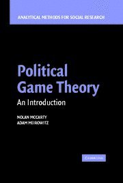Political Game Theory: An Introduction (Analytical Methods for Social Research)
