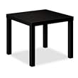 Basyx Products - Corner Tables, 24"x24"x20", Black - Sold as 1 EA - Corner table offers 2" thick hollow core top, sturdy leg base and a sleek, contemporary design. Ideal for reception areas, lounges and offices. Corner table has a scratch-resistant and stain-resistant surface.