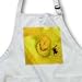 Zucchini Flower With Bee - Medium Length Apron With Pouch Pockets 22w X 24l