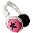 Stylish Headphone Star Pink Black