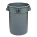 Genuine Joe GJO60463 Plastic Heavy-Duty Trash Container, 32 gallon Capacity, Gray