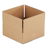 UNIVERSAL OFFICE PRODUCTS Corrugated Kraft Shipping Carton, 12w x 12l x 4h, Brown
