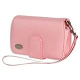 Olympus Pink Compact Leather Case for Many Stylus and FE Series Digital Cameras