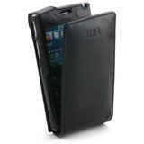 Sena Cases MagnetFlipper - Case for smartphone - full-grain leather - black - Palm Centro