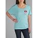 Roxy Off The Charts T-Shirt - Women's ( sz. S, Riviera Turquoise )