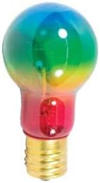 Rainbow C9 Bulbs for Patio String Lights, Pack of 5