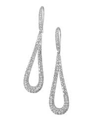 14K White Gold Pair 1 1/2 Ct Tw Diamond Earring