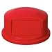 Red Brute Container Domed Lid, 55 Gallon Capacity (RUB127D) Category: Outdoor Trash Cans and Containers