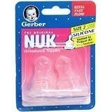 Gerber Nuk Nipples Orthodontic Silicone Size 2 Fast Flow - 2 Ea