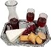 Cheese and Wine Tray Fake Food