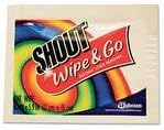 Shout Wipe and Go Instant Stain Remover, 80/Carton