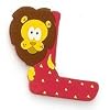 L for Lion - Wooden animal alphabet letter