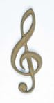 MDF-Dekor Notenschl�ssel
