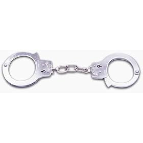 Quick Opener Handcuff Single Lock Nickeled Steel